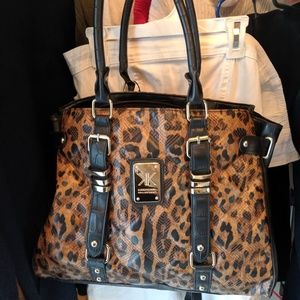Kardashian Kollection Animal Print large purse bag